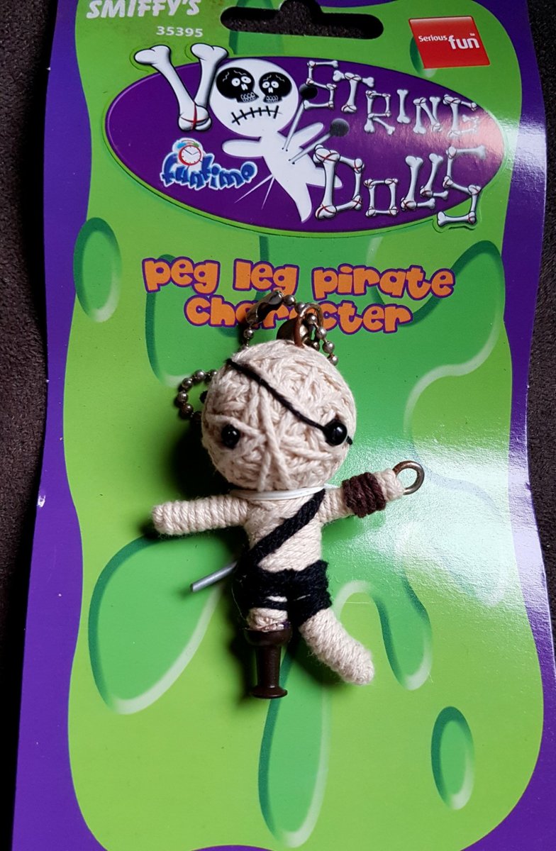   string voodoo dolls Peg leg pirate