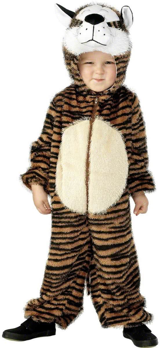 Tijger pak voor kinderen - onesie - Kinderkostuums -134/140