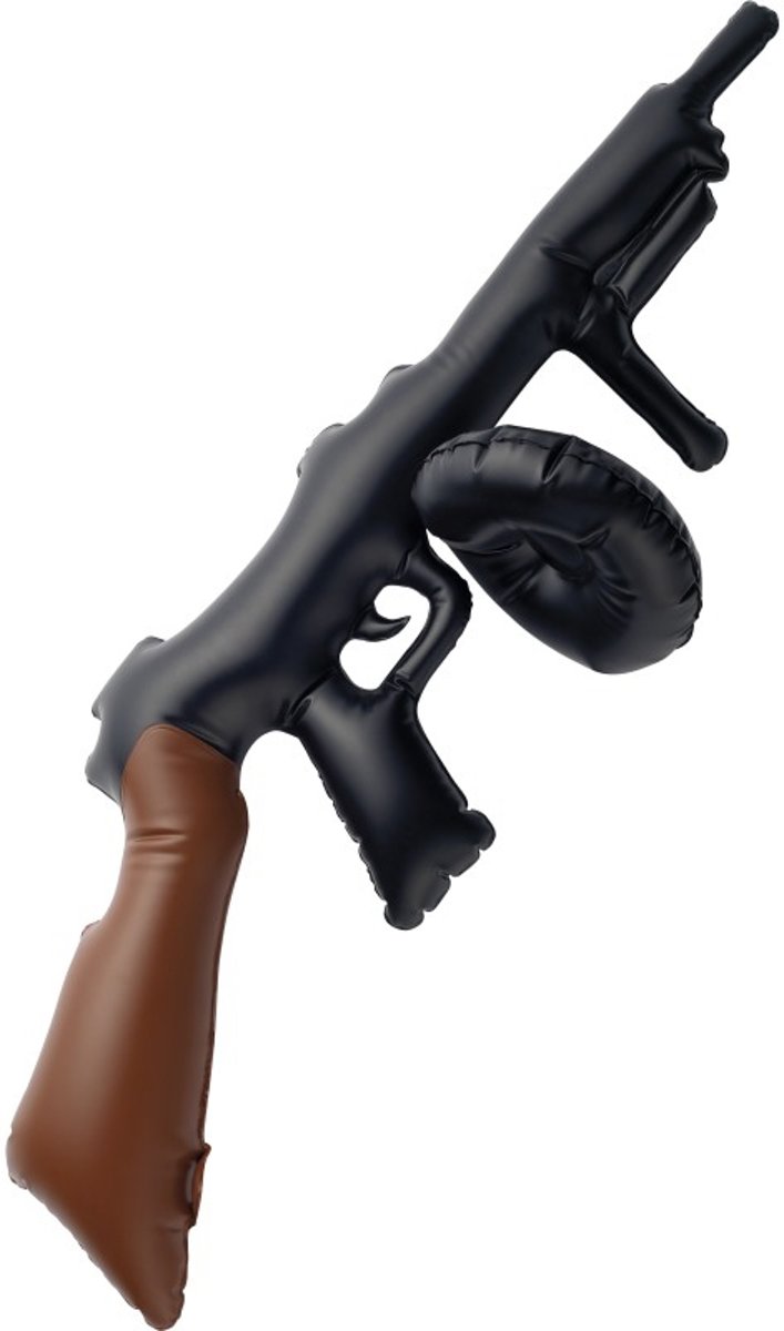 Tommy Gun Opblaas Machinegeweer - 75 cm