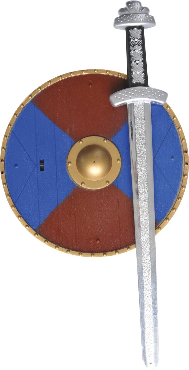 Vikingset met Schild (20cm) en Zwaardje ( 40cm)