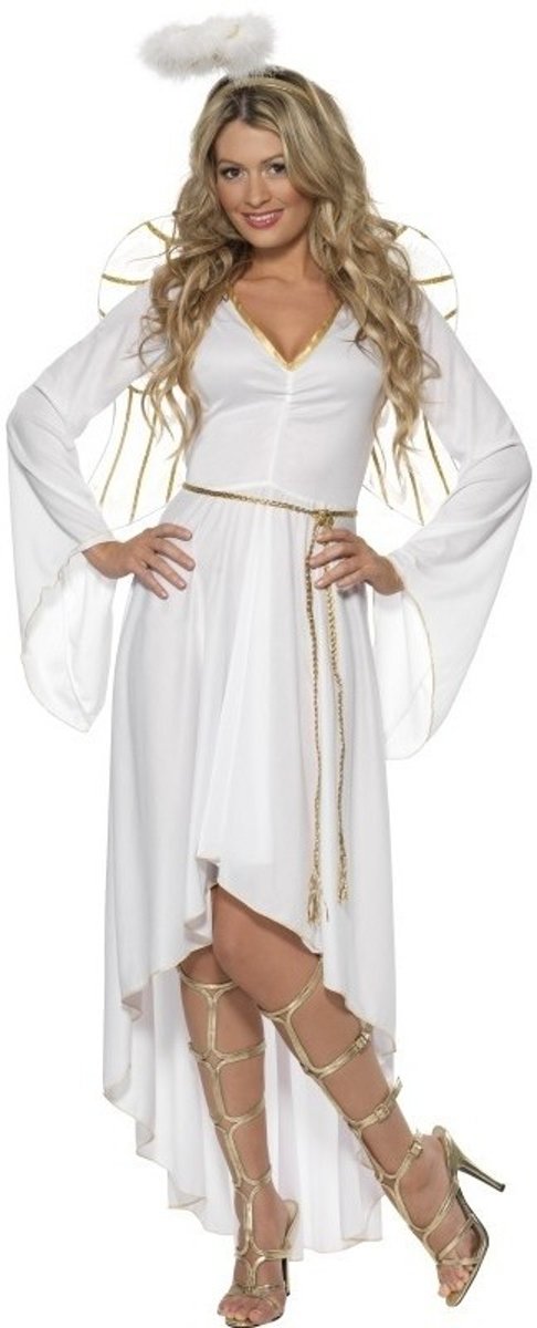 Wit engelen kostuum / verkleedjurk voor dames 36-38 (S)