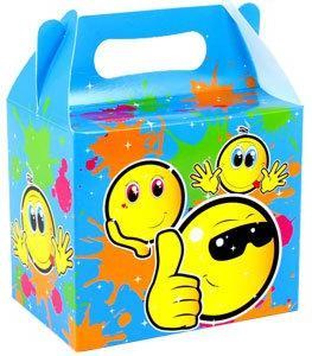 Smiley party box p/stuk