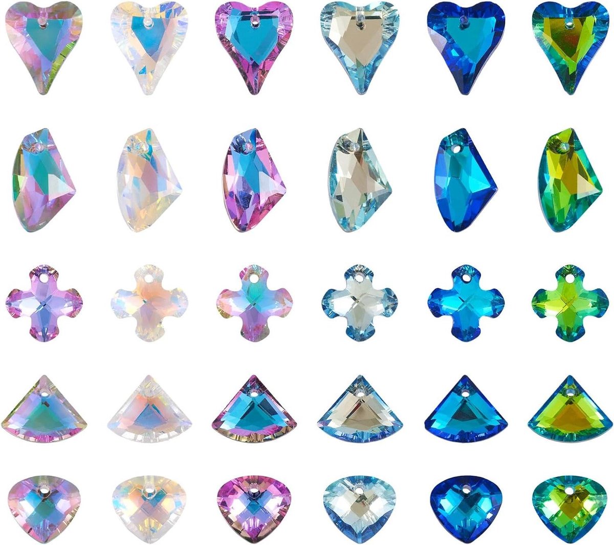   - Faceted Crystal Glass Hangers voor DIY Sieraden maken - Glazen   - Keychain Craft Benodigdheden