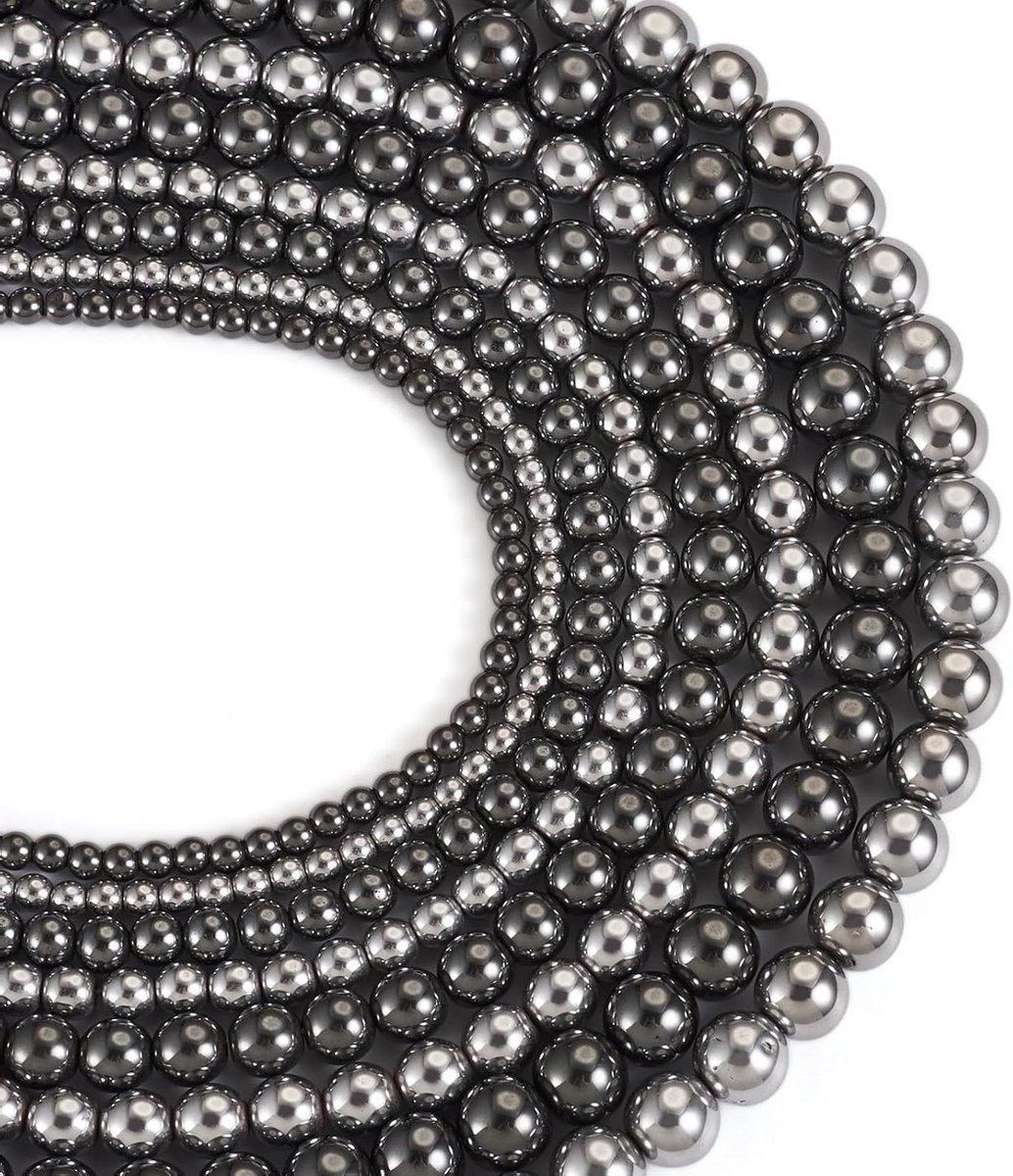 Smoakez - Hematiet kralen in diverse maten voor sieraden maken - 8 strengen
