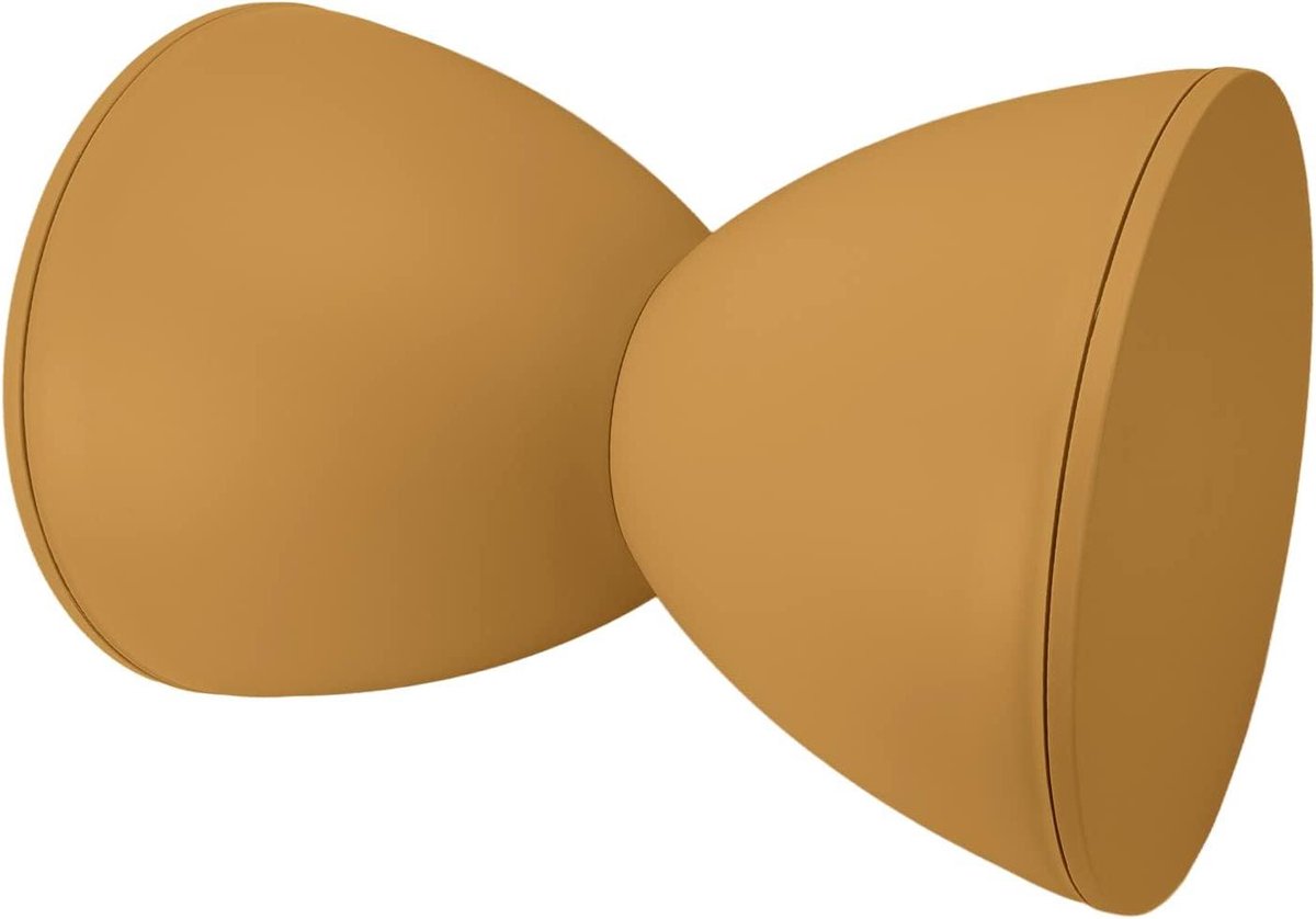   - Plastic Krukje met   Design - Scandinavische Stijl - Veelzijdige Bijzettafel - Eenvoudig en Elegant - Veilig en Duurzaam - Geschikt voor Badkamer (Geel)