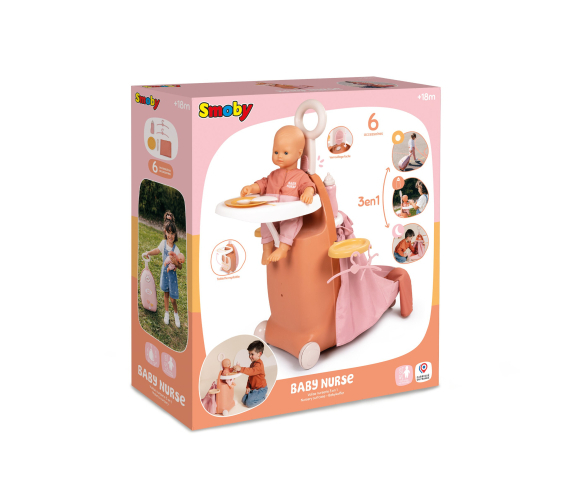 Smoby Nursery Suitcase 3 In 1