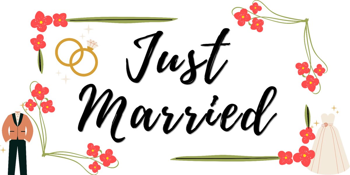 Just Married Spandoek - Bruiloft 100x200cm