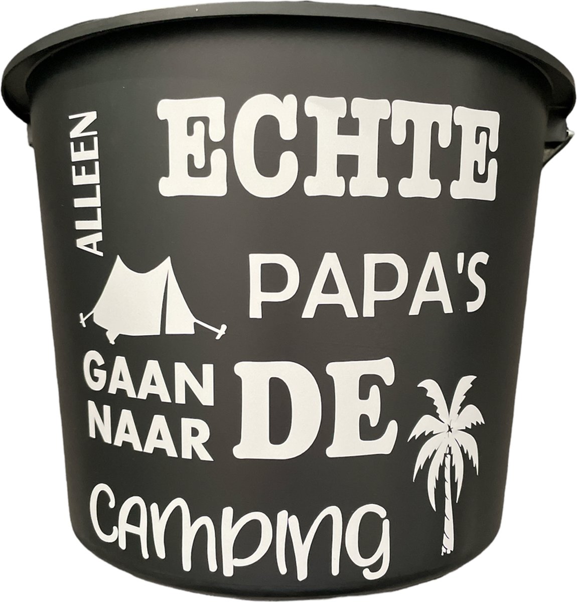 Cadeau emmer Echte Papas Camping