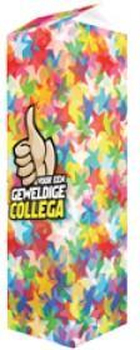 Melkpak - Geweldige collega - Gevuld met een luxe cocktailmix (mix van verpakte toffees en chocolade) - In cadeauverpakking met gekleurd lint