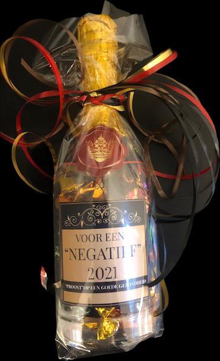 Nieuwjaar - Happy New Year - 2021 - Champagnefles - 