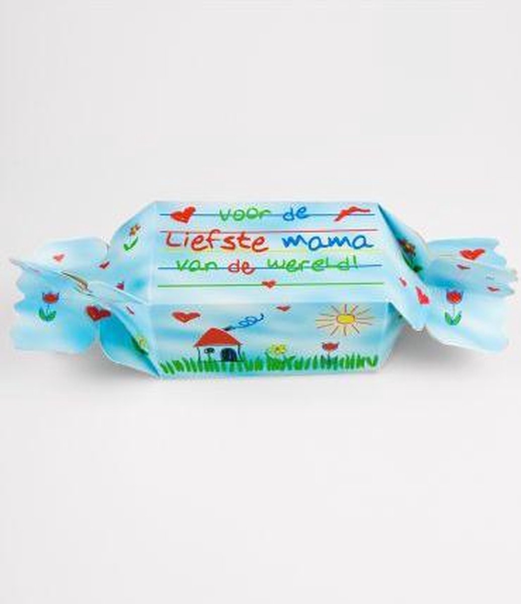 Snoeptoffee - Liefste Mama - Gevuld met snoepmix - In cadeauverpakking met gekleurd lint