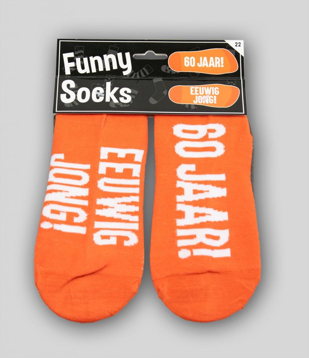 Sokken - Funny socks - 60 jaar! Eeuwig jong!