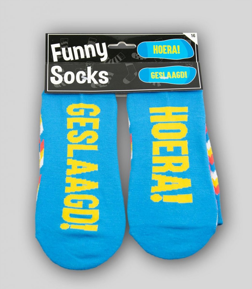 Sokken - Funny socks - Hoera! Geslaagd!