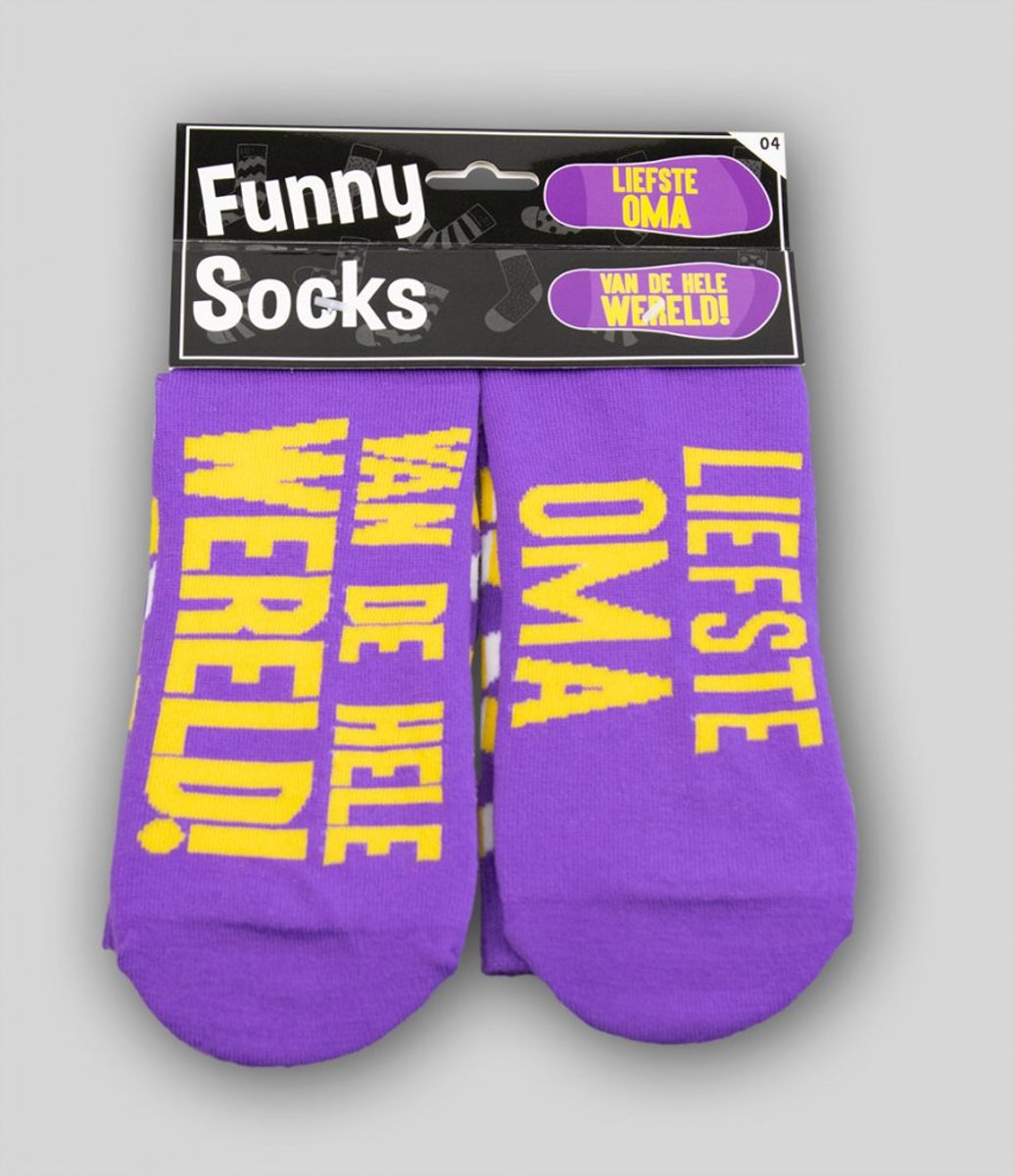 Sokken - Funny socks - Liefste Oma van de wereld!