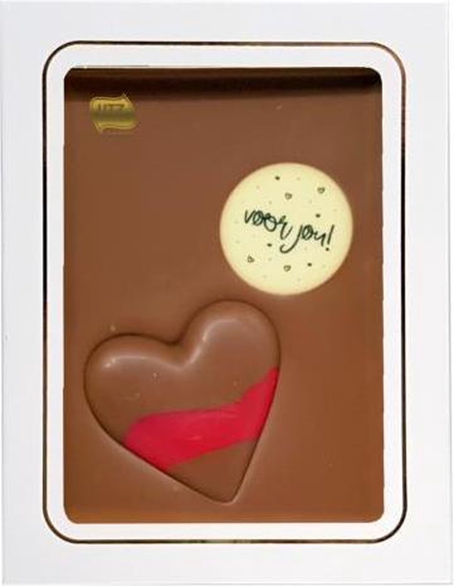 Valentijn - Chocoladecadeau - Melkchocolade - Met Hart - 