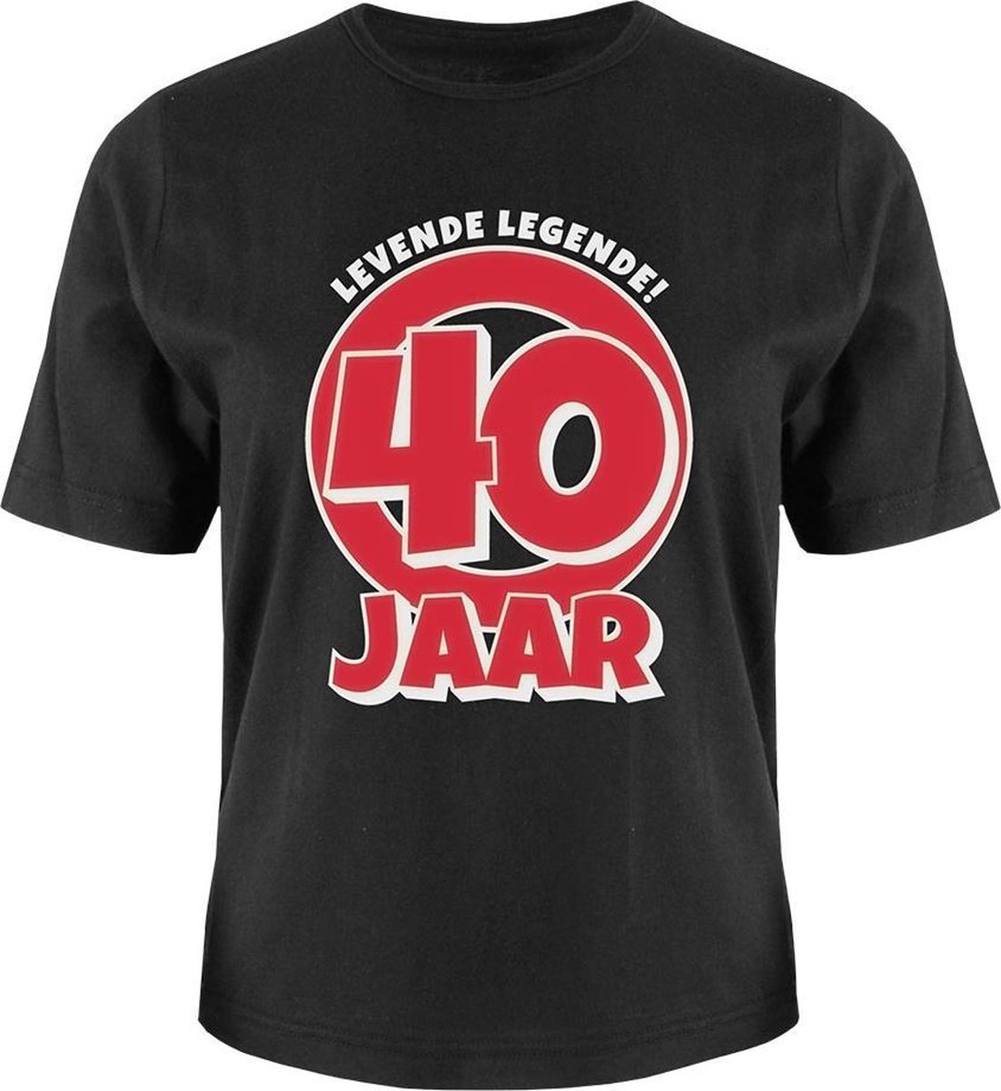 Verjaardag - T-shirt - 40 jaar - In cadeauverpakking met gekleurd lint