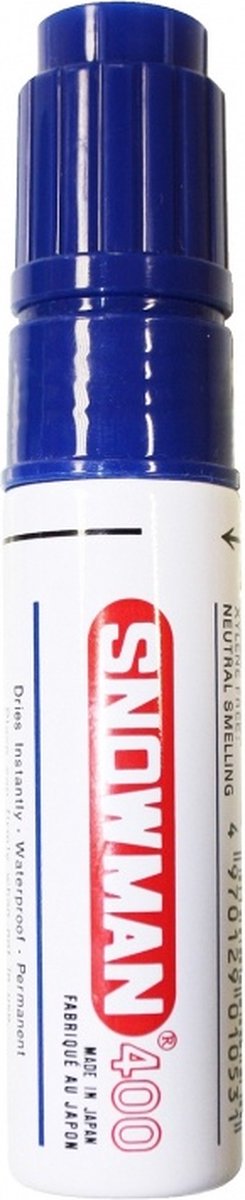 Snowman 400 Permanent Marker 2-8MM Beitelpunt Blauw