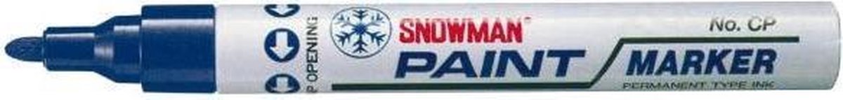 Snowman CP-12 paint marker blauw