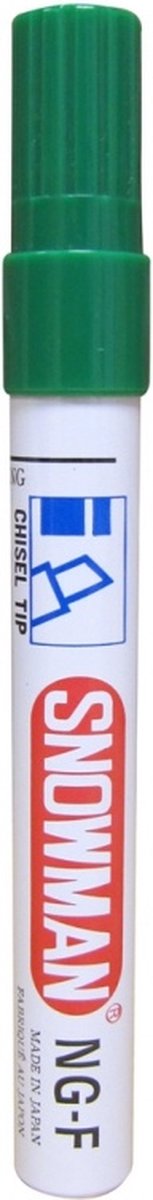 Snowman NG-12F Permanent Marker 1-3MM Beitelpunt Groen