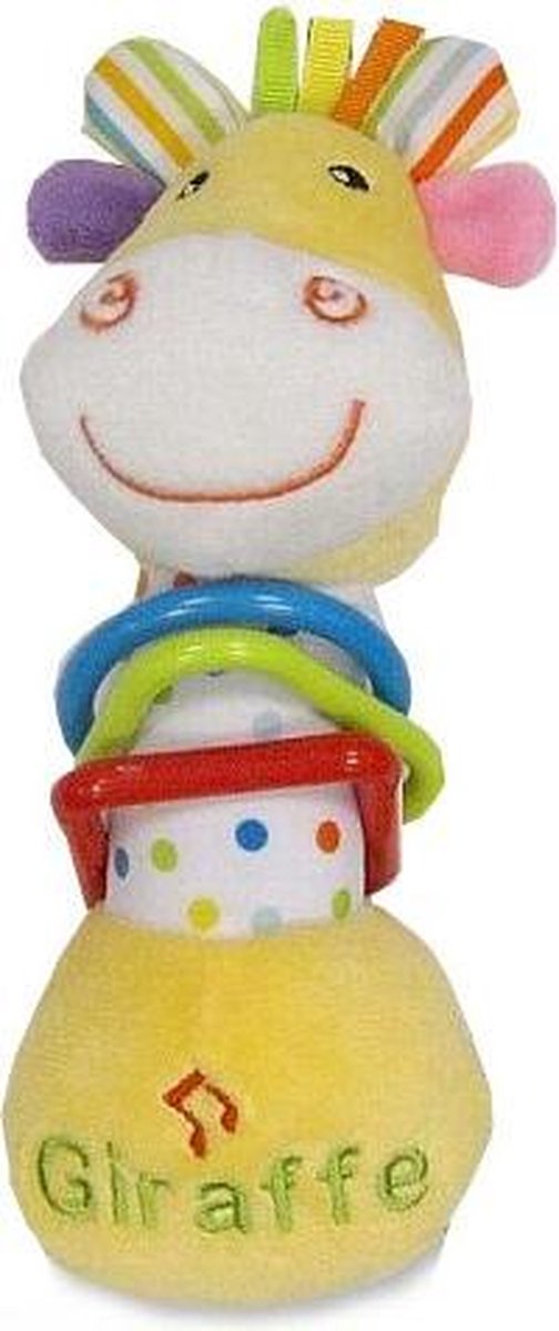 Snuggle Baby Rammelaar Musical Squeeze Giraffe 18 Cm Multicolor