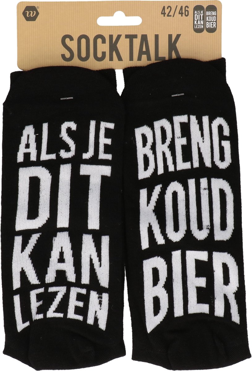 Statement sokken - Breng koud bier - Funny socks - Grappige sokken - Kerstcadeau - Cadeau voor mannen