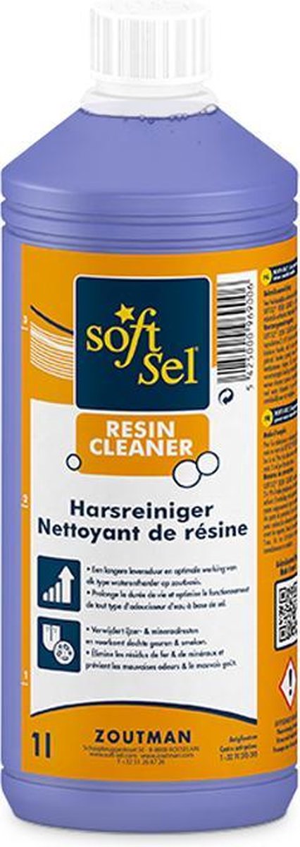 SOFT-SEL® - Resin cleaner - Harsreiniger Waterverzachter Waterontharder - 6x 1L