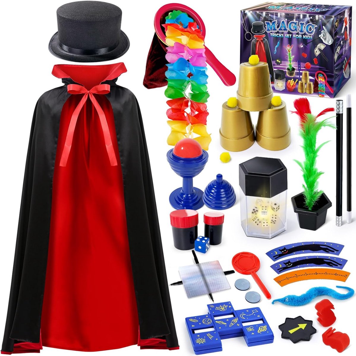   Goocheldoos voor kinderen - Goochelset - Goocheldoos - Goochelhoed - Goocheltrucs - Must have voor uw kind!