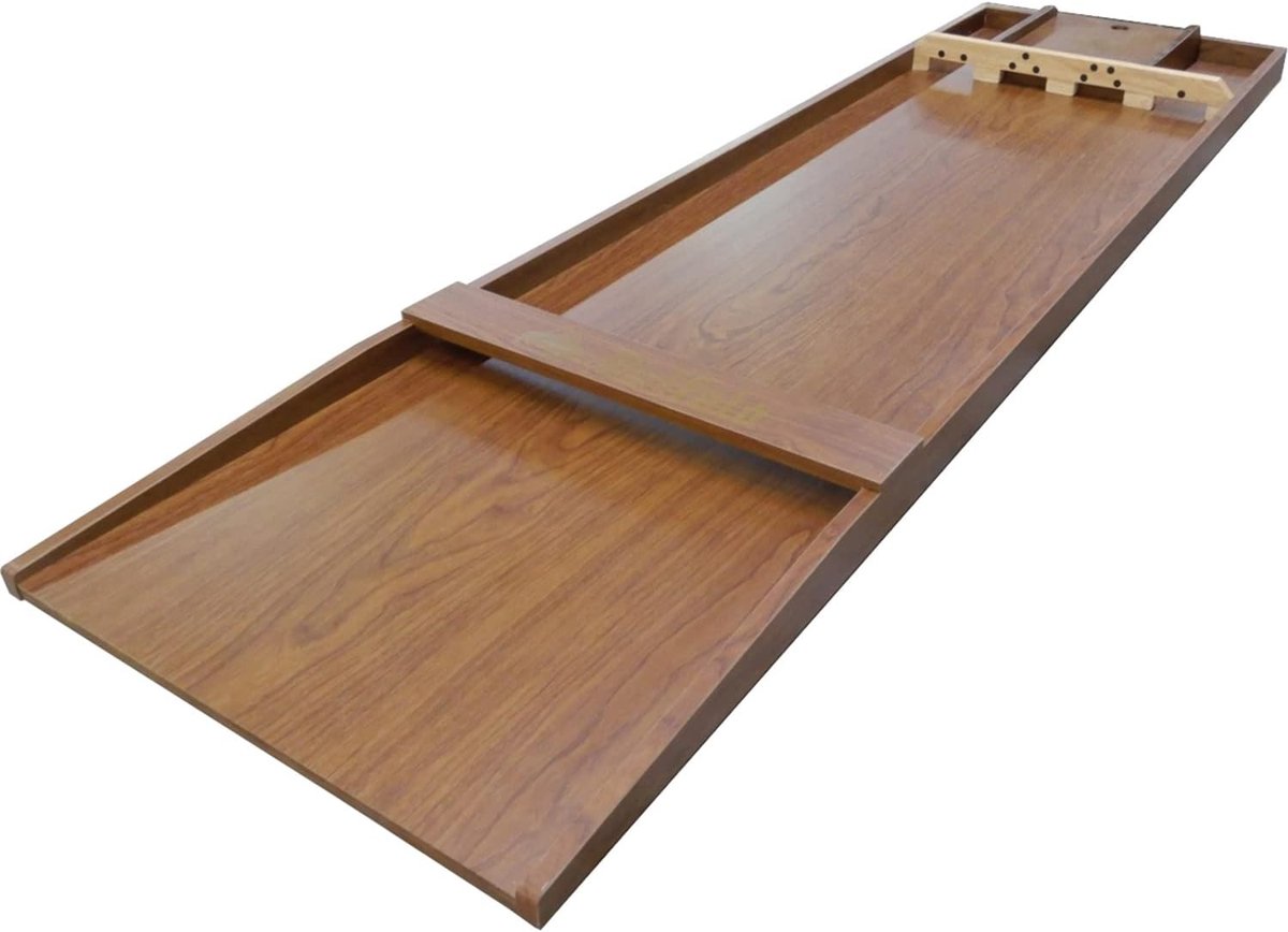 Solene Sjoelbak 145 cm – Compact Houten Shuffleboard – Draagbaar – Kant-en-Klaar – Gezelschapsspel Voor Jong En Oud