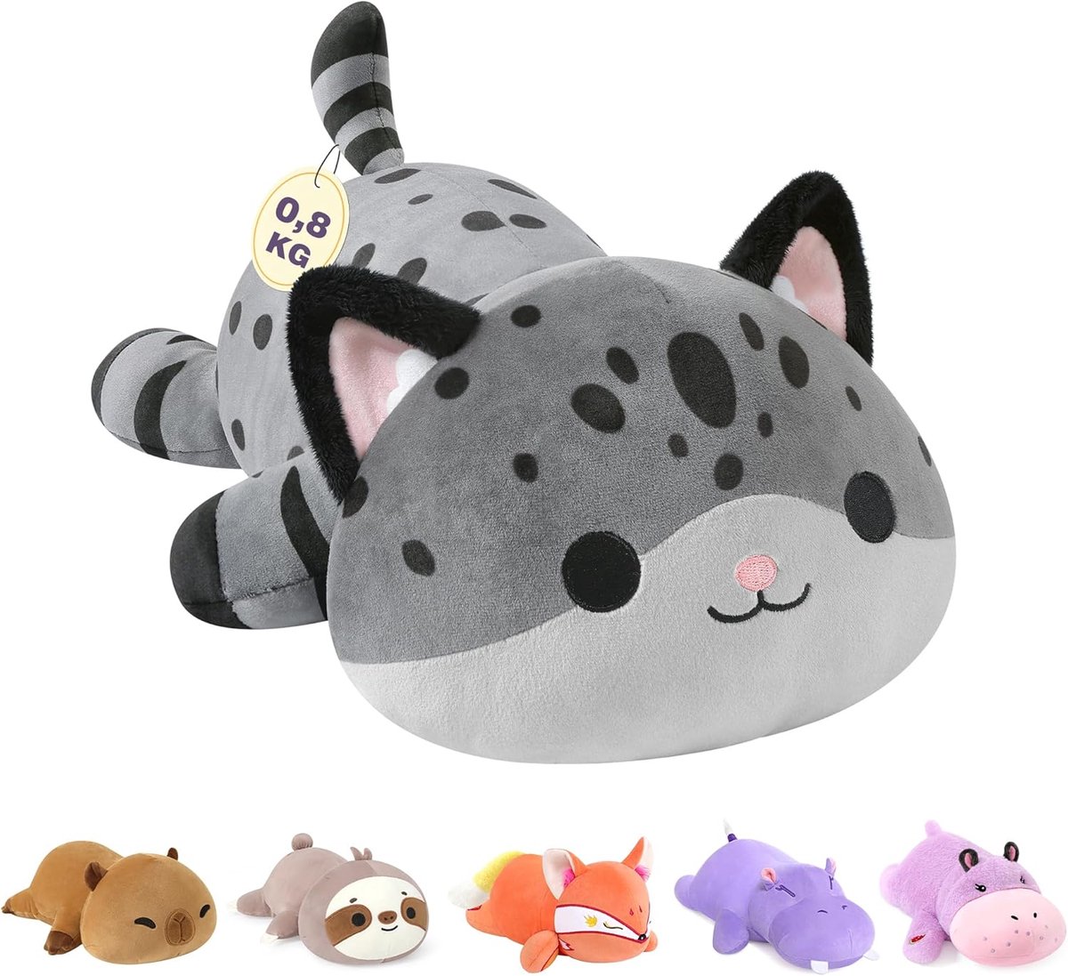 Solene Verzwaringsknuffel - Weighted Stuffed Animal - Verzwaringsknuffel Volwassenen & Kinderen - Zacht Sensorisch Speelgoed 35 cm - Anti-Stress & Ontspannend Kussen - Kalmerend Cadeau Voor Rust & Comfort