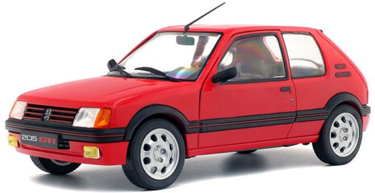 Peugeot 205 GTI MKI 1988 Rood 1-18 Solido