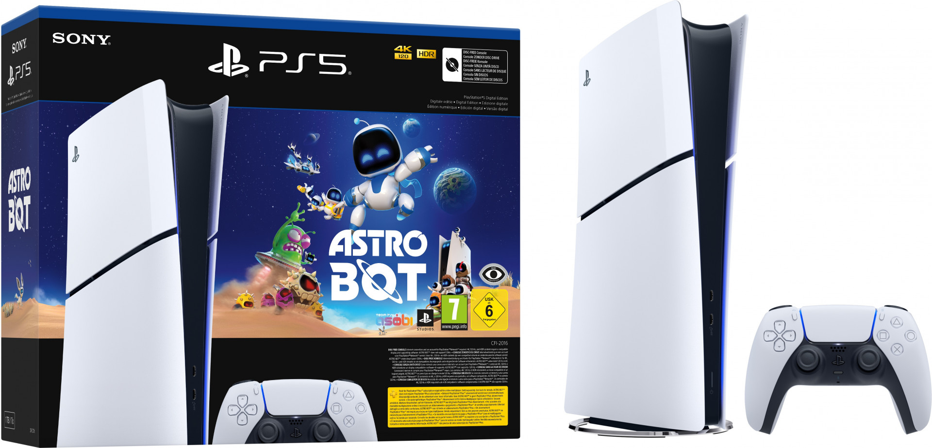 PlayStation 5 Digital Edition - Astro Bot Bundel (SLIM VERSION)