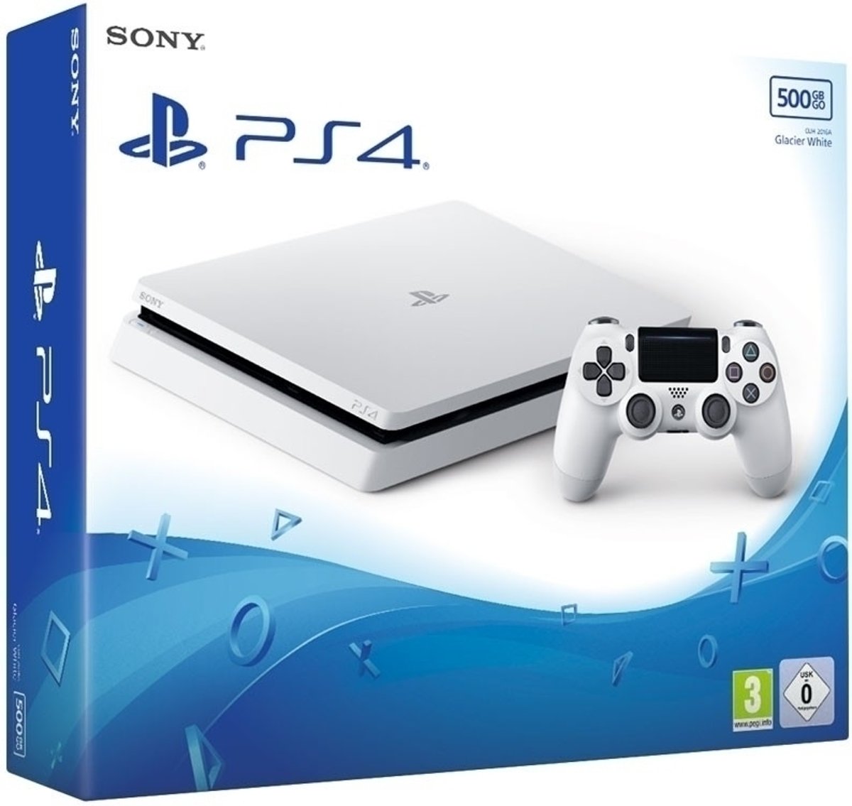 Playstation 4 Console 500GB - White (UK) /PS4