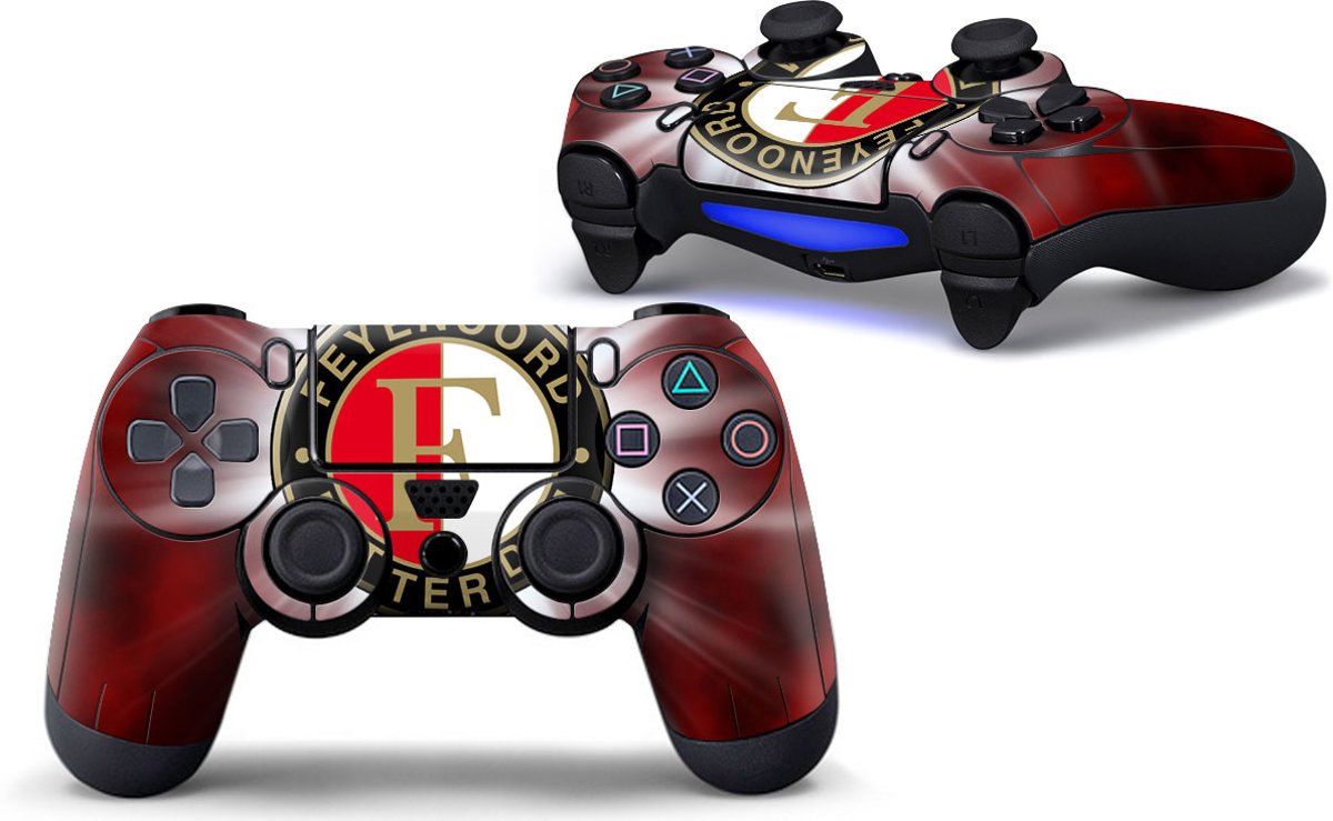 Ps4 controller Skin Feyenoord Playstation 4 controller Sticker + Feyenoord Lightbar Sticker