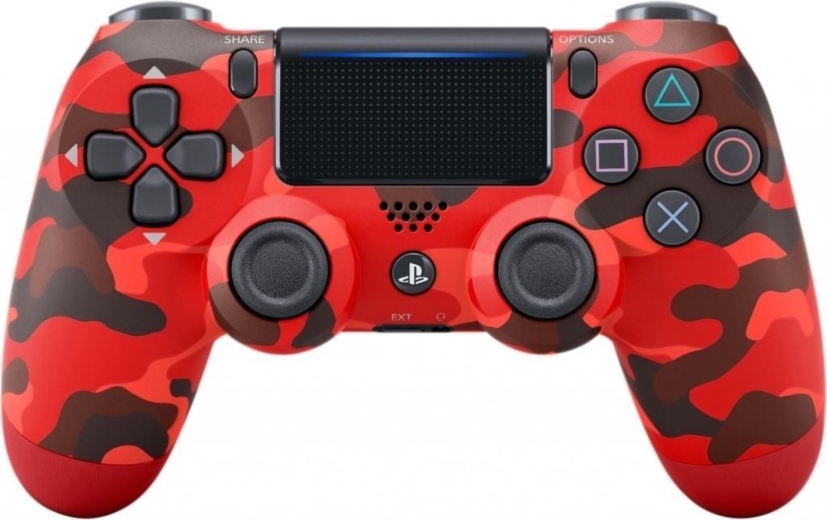 Sony Dual Shock 4 Controller V2 (Red Camouflage)