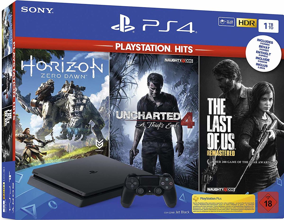 Sony Playstation 4 Slim 1TB bundel inclusief 3 spellen