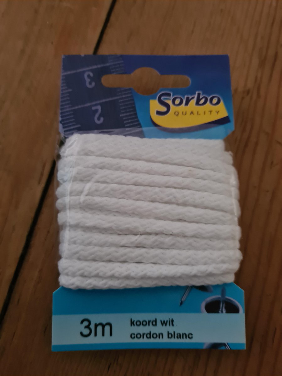 Sorbo Koord wit 3m