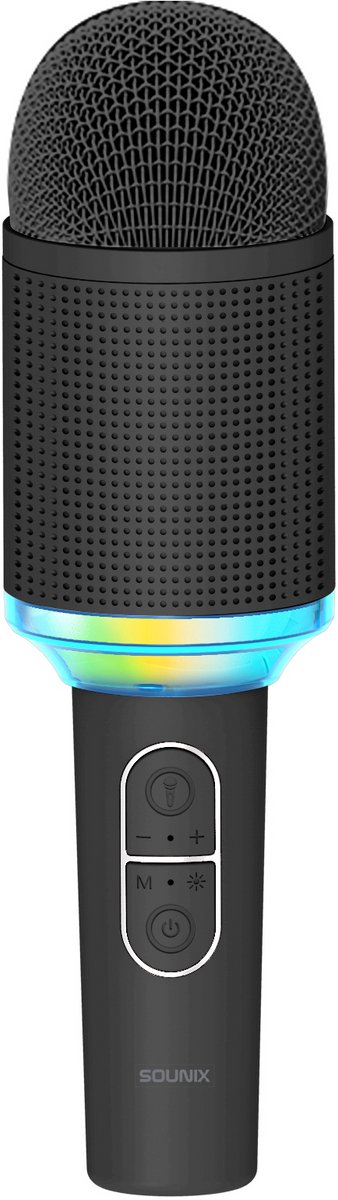   Draagbare Karaoke - Ingebouwde Speaker en Lichteffecten - Draadloos & Bluetooth - Zwart