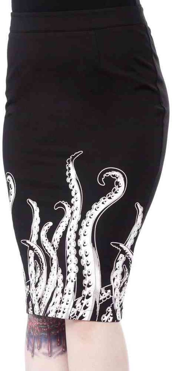 Sourpuss Tentacles kokerrok zwart - S