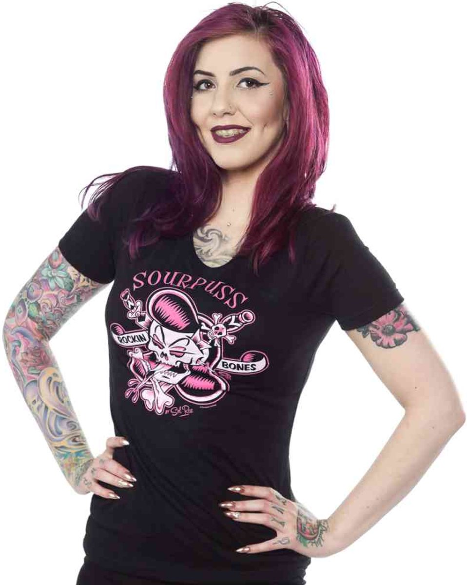 sourpuss rockin bones T-shirt - M