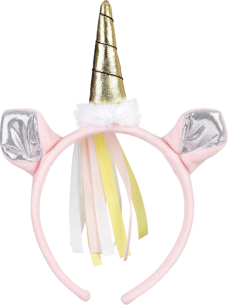 Rose & Romeo Souza Eenhoorn haarband, roze (1 stuk)