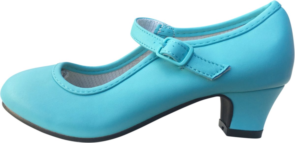 Elsa schoenen ijsblauw - Prinsessen schoenen - maat 26 (binnenmaat 17 cm) bij verkleed jurk