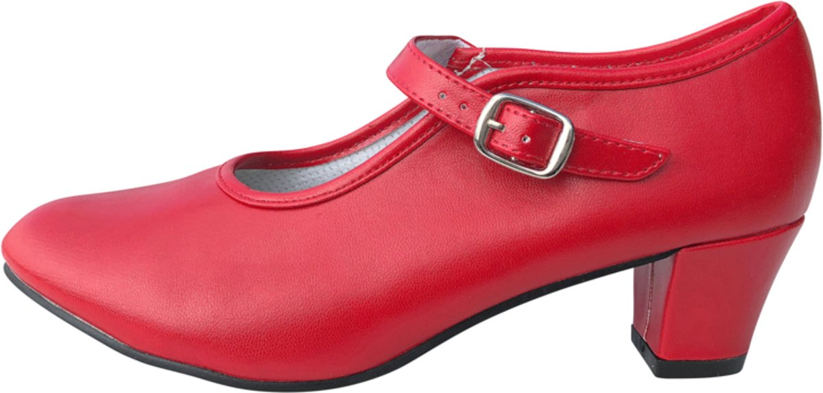 Spaanse Flamenco schoenen rood - maat 36 (binnenmaat 23 cm)