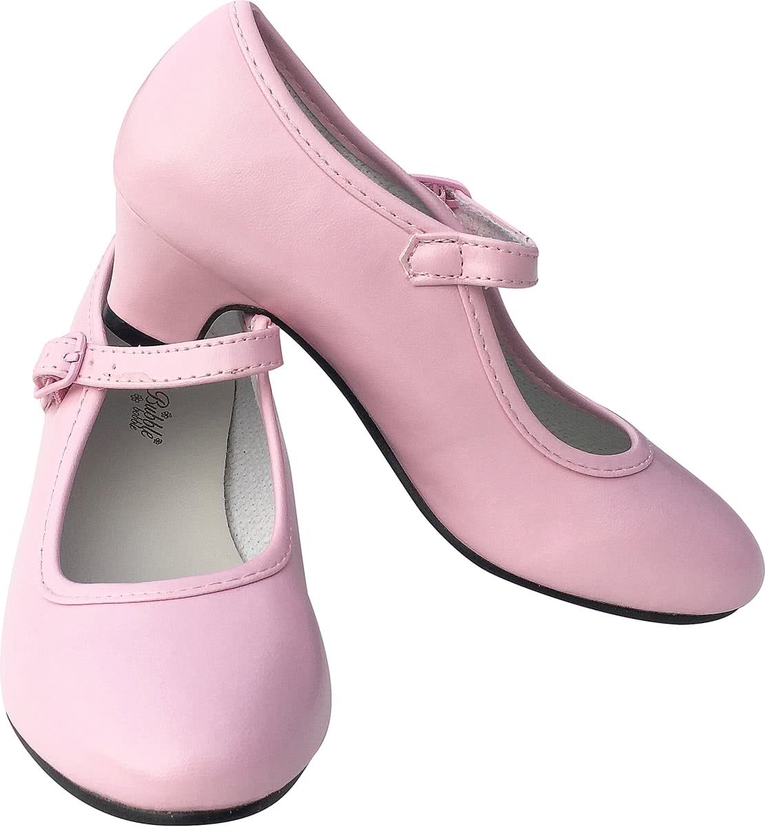 Spaanse Prinsessen schoenen licht roze maat 24  (binnenmaat 16 cm) bij jurk