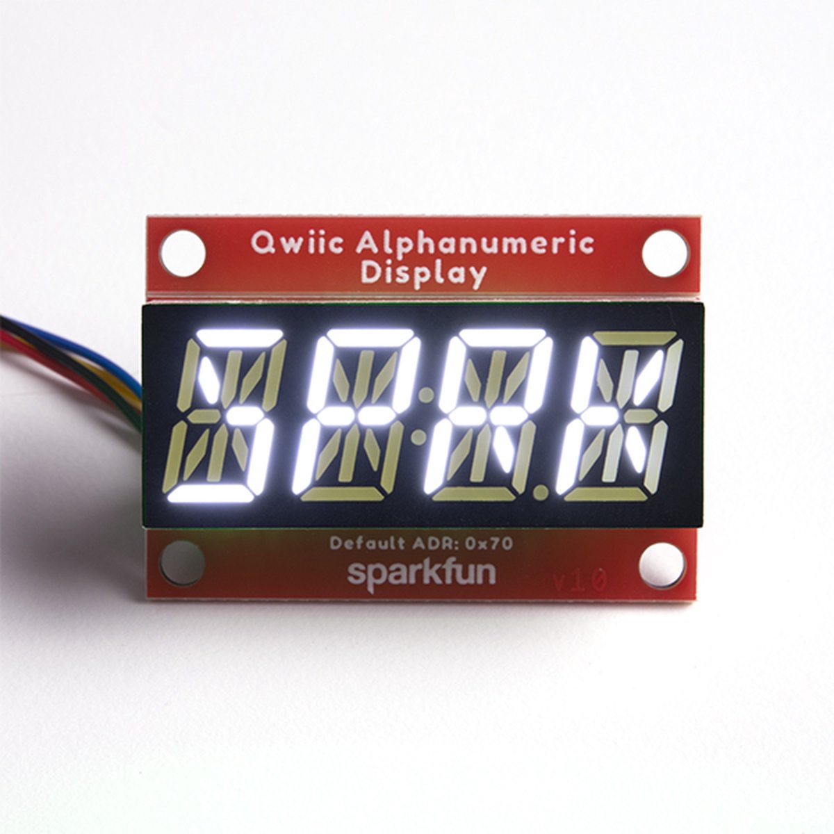 Qwiic Alphanumeric Display - White Sparkfun 18565