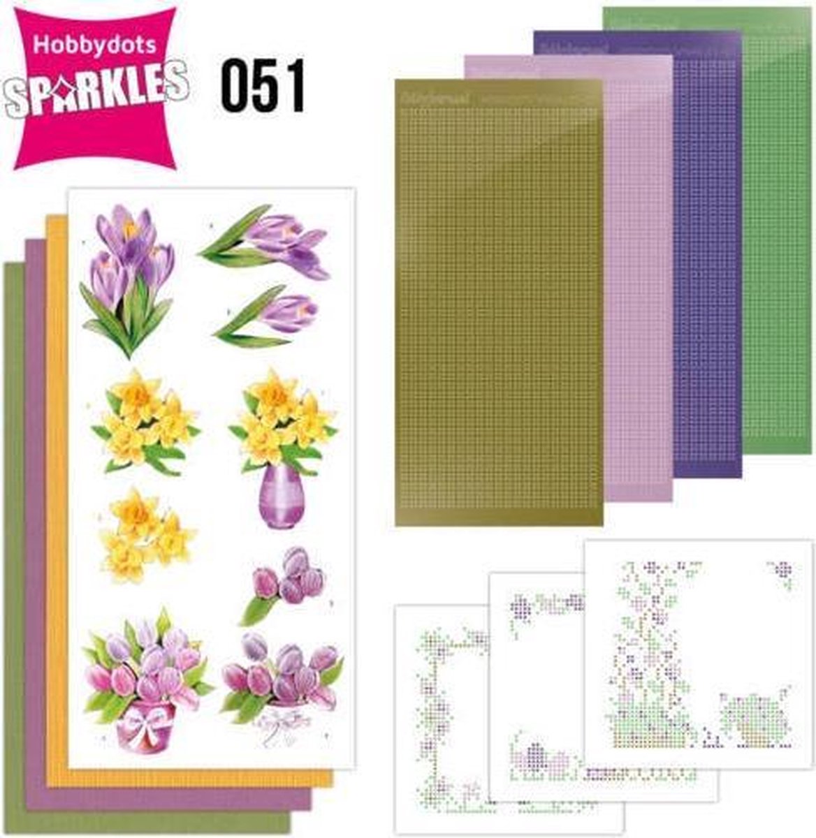   Set 51 - Jeanines Art - Spring Flowers Stickers en DODO SPDO051