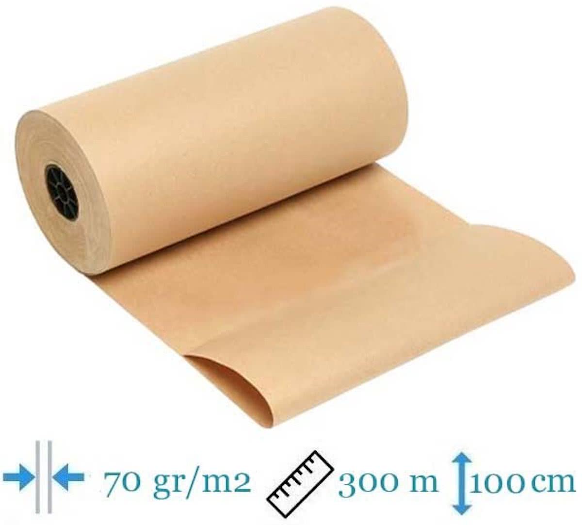 Inpakpapier 100 cm x 300 m x 70 gr/m2