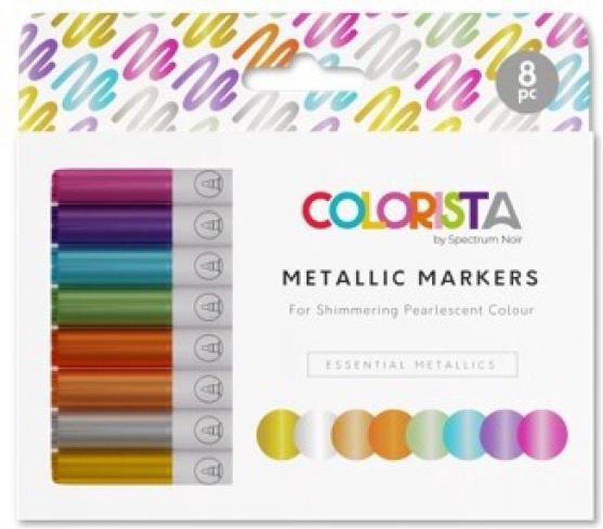 Colorista - Metallic Markers - Essential Metallics 8 st