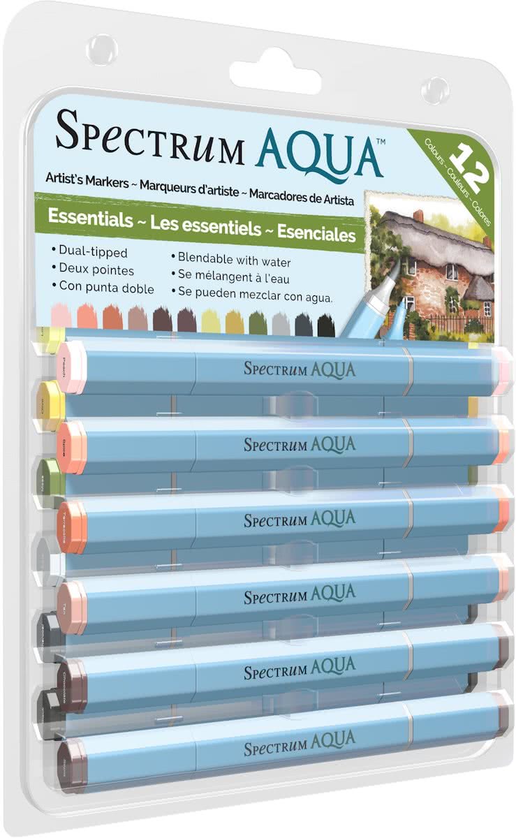 Spectrum Aqua Markers - Essentials 12stuks