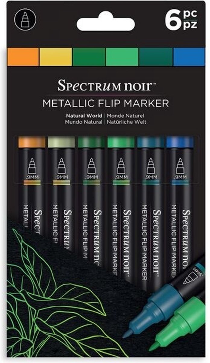 Spectrum Noir - Metallic Flip Marker sets (6st)-Natural World