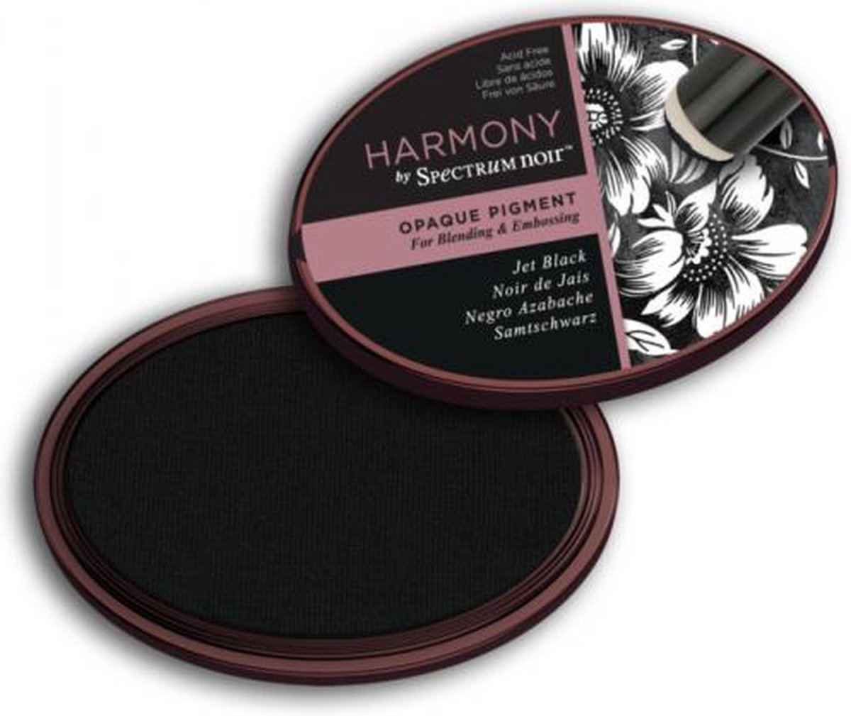 Spectrum Noir Inktkussen - Harmony Opaque Pigment - Jet Black (Pikzwart)